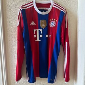 2014-15 Bayern Munich Long Sleeve Home Adidas Medium